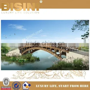 Colorful Nightscape for Landscape Bridge, Prefab Steel Structure Arched Bridge, Inland River Pedestrian Bridge(BF08-Y10024) thumbnail-6