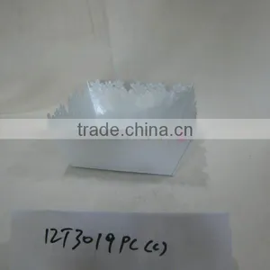 Square Zinc Planters Flower Rim thumbnail-1