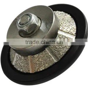 E Shape Vacuum Brazed Diamond Profiling Wheel /Bevel Shape Diamond Router Bits thumbnail-1