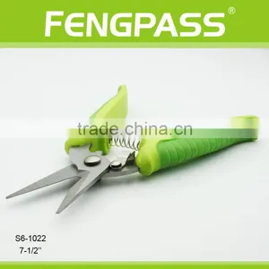 S6-1022 7-1/2" PP + TPR Handle With Stainless Steel Blade Exquisite Workmanship Garden Scissors thumbnail-3