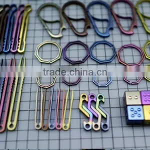 TK-2307 30MM Titanium Alloy TC4 Octagon Key Chain Key Ring thumbnail-6