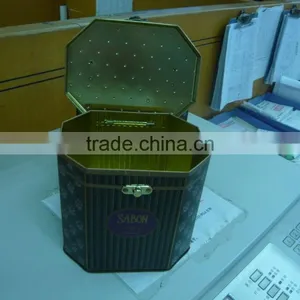 Jewelry Tin Box With Retro Handle thumbnail-1