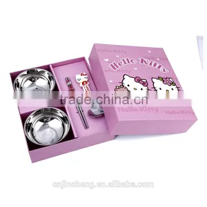 Korean Fashional Hot Sell Top Quality Cartoon Style Stainless Steel Food Grade Material Flatwares Cutlery Set thumbnail-6
