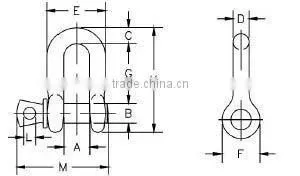 ATLI SKC-M4-G210 US Type Screw Pin Anchor D Shackle thumbnail-2
