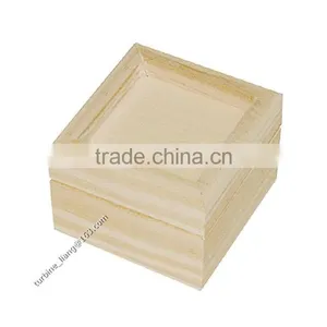 Small Wooden Box With Raised Edges thumbnail-1
