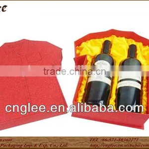 Luxury Cheap Red Wine Two Bottle Packaging Paper Box thumbnail-1