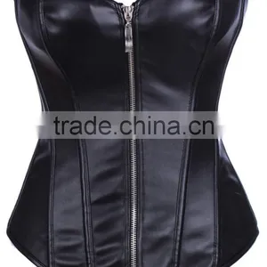 Manufacture Price Womens Leather Waist Trainer Corset/Bustiers for Weight Loss thumbnail-4