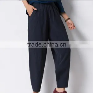Hot Sale New Fashion Summer High Waist Ladies Pantskirt Women Chiffon Wide Leg Pant thumbnail-2