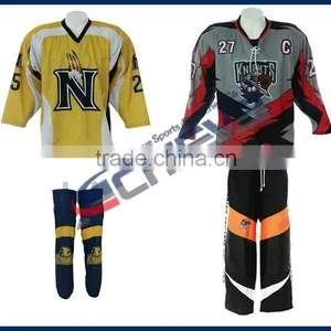 Active Custom Ice Hockey Shirts/jerseys/socks/uniform 100% Polyester Sublimation Fabric thumbnail-1