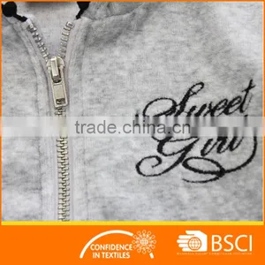 Velour Custom Made Girls Kids Winter Jacket thumbnail-4