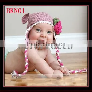 NEWBORN CROCHET BABY HAT TOP HAT thumbnail-1