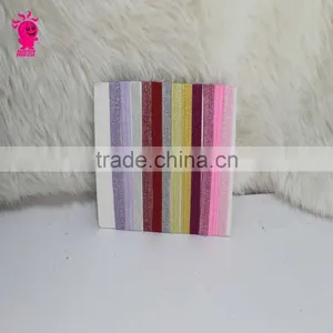 2015 Hot Sales Children Colored Satin Covered Resin Hairbands Ribbon Covered Adult & Kids Headbands thumbnail-5