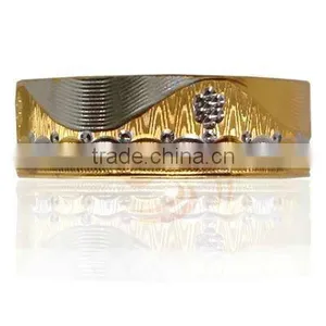 2 Tone Bangles,Gold Plated Bangles,Pulseras De Plata Chapado,14 Quilates Chapado En Oro Pulseras. thumbnail-1