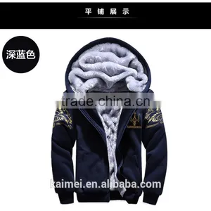 Hot and Latest Design Best-selling Winter Camo Fleece Hoodie CVC (70/30) thumbnail-1