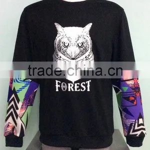 Fashion Cheap Printed Round Neck Long Sleeve Oversized Cool Men's Plain Pullover Sweater Hoodie China Manufacturer thumbnail-1