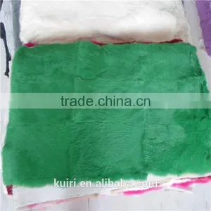Rabbit Fur Plate, Dyed Chinchilla Color/Rabbit Fur Blank for Shoes,toy,collar and Trim thumbnail-5