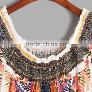 2017 Fashion Design Summer Tassel Women Sleeveless Blouses thumbnail-3