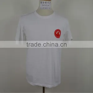 Factory Custom Leather Sleeve t Shirt Wholesale Cotton thumbnail-4