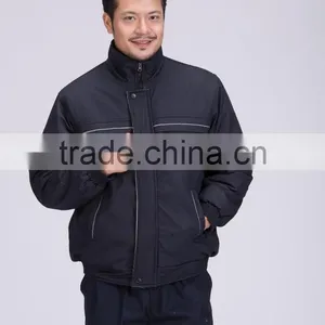 Industrial Hi-vis Workers Safety Clothing With Reflect Light Winter Cotton Coat thumbnail-2