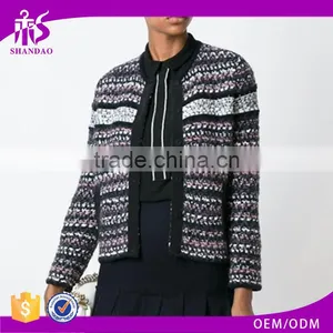 Made in China Cheap Price Short Cut Knitted Colorful Coat Abaya Dubai thumbnail-1