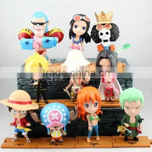 Hot Japanese Animation One Piece Action Figure PVC Doll Toys One Piece Q Version Figure thumbnail-1