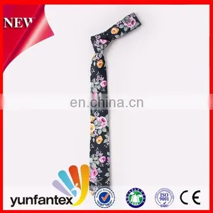 2017 Newest Design Style Casual 100 Cotton Printed Necktie for Men thumbnail-3