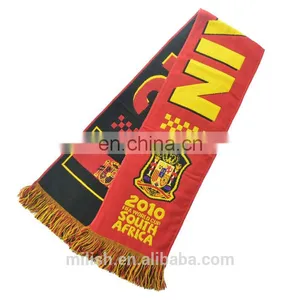 SC-0025 Acrylic Soccer Scarf Custom Print Knitted Jacquard World Cup Football Fan Scarf thumbnail-1