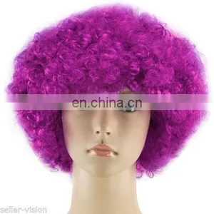 Synthetic Afro Party Purple Wig FGW-0043 thumbnail-1