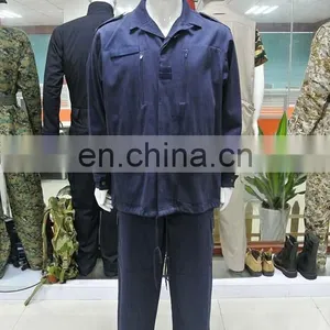 China Hot Selling Navy Blue Bangladesh Military Uniform BDU for Army for Men thumbnail-3