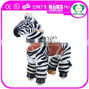 HI ASTM/CE Walking Mechanical Horse Ride Toy Horse on Wheels thumbnail-3