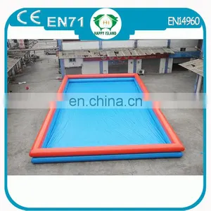 Top Quality PVC Inflatable Float Pool Rental for Hand Boat thumbnail-2