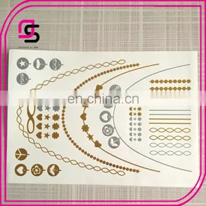 Jewelry Temporary Inspired Gold Tattoo Sticker thumbnail-1