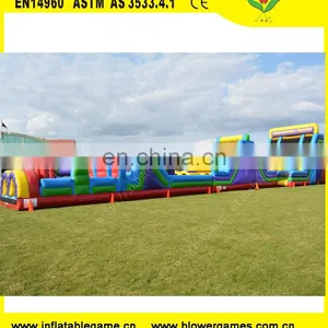 Outdoor Commercial PVC Tarpaulin Inflatable Obstacle Course Equipment for Adults thumbnail-1