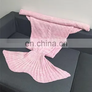 2017 Solid Colors Christmas Sales Mermaid Blanket/mermaid Tail Blanket Crochet Blankets for Winter thumbnail-3