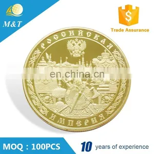 Custom High Quality Old Gold Metal Coin thumbnail-5