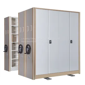 Library Trackless Metal Mobile Office Filing Compactor Cabinet Shelves thumbnail-2