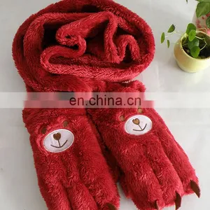 Plush Scarf and Glove thumbnail-1