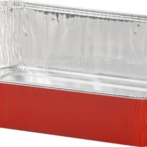 Disposable Color Coated Aluminum Foil Aviation Food Container thumbnail-3