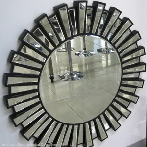 Wholesale Wall Bathroom Decorative Assembled Aluminum Mirror thumbnail-1