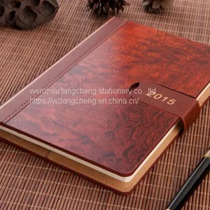 2020 New 6 Ring Bind Notebook Custom a5 Planner Kraft Diary Calendar Card Holder Logo Printing Notebook thumbnail-3