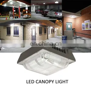 ETL DLC LED Gas Station Lights for Warehouse Garage Low Bay 100 Watt Led Canopy Light thumbnail-7