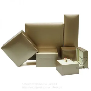 Brilliant Quality Decorative Glitter Texture Paper Jewelry Set Box Plastic Ring Pendant Bracelet Bangle Gift Box With Your Logo thumbnail-1