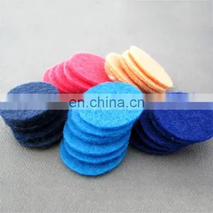 3cm Customized Colorful Stainless Steel Locket Hanging Polyester Felt Air Freshener thumbnail-3