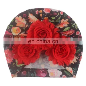Babys Kids Bows Print Hat thumbnail-2