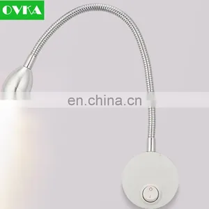 Energy Saving Aluminum Material Bed Led Lamp Snake Like Flexible Led Table Lamp Adjustable Arm Bed Reading Lamp thumbnail-1