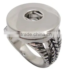 Fashion Alloy Finger Ring Snap Button Jewelry thumbnail-6