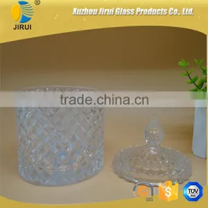 Hot Sale Two Sizes Glass Candy Jars, Storage Jars With Lid for Decorative thumbnail-2