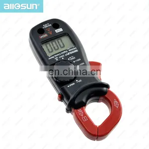 Allosun Handheld Clamp Meter Digital AC DC Volt AC Amp OHM LCD Audible Diode Tester Portable Handheld Clamp Multimeter thumbnail-4
