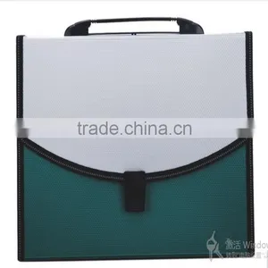 Leather Plastic Office Stationery Button Briefcase With Secret Compartment thumbnail-2