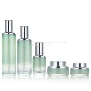 Spot 30g Oblate Cream Bottle, 50ml Dropper Essence Glass Bottle, 120ml Oval Press Lotion Bottle thumbnail-1